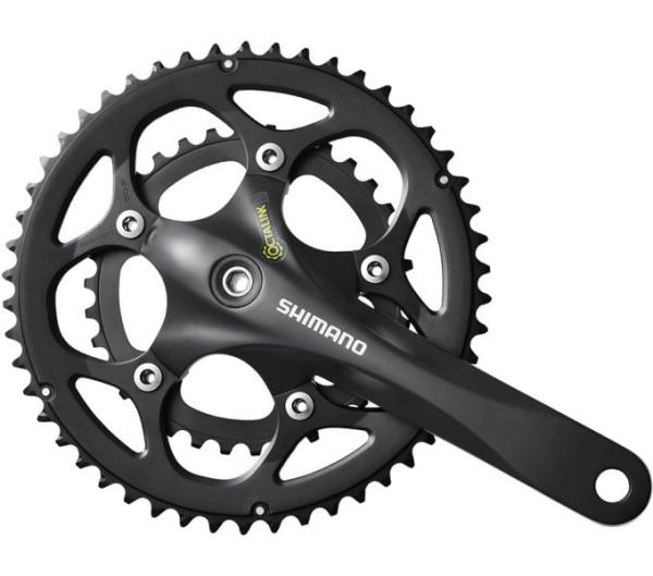 SHIMANO Kurbelgarnitur FC-R345 9-fach 175 mm 50-34 Z&auml;hne Schwarz