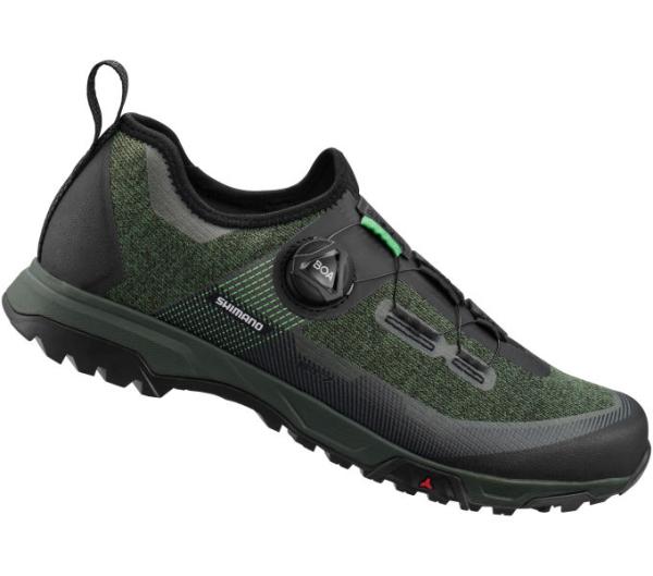 SHIMANO SHIMANO Fahrradschuhe ET701 Herren/Damen MTB FLATPEDAL Gr&ouml;&szlig;e 40 Gr&uuml;n