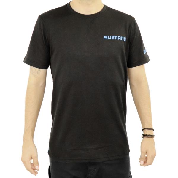 SHIMANO SHIMANO WORKSHOP T-SHIRT BLACK, M 50% PES/50% COTTON