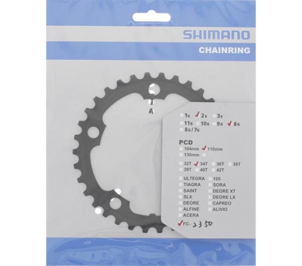 SHIMANO Kettenblatt FC-2350 34 Z&auml;hne Schwarz