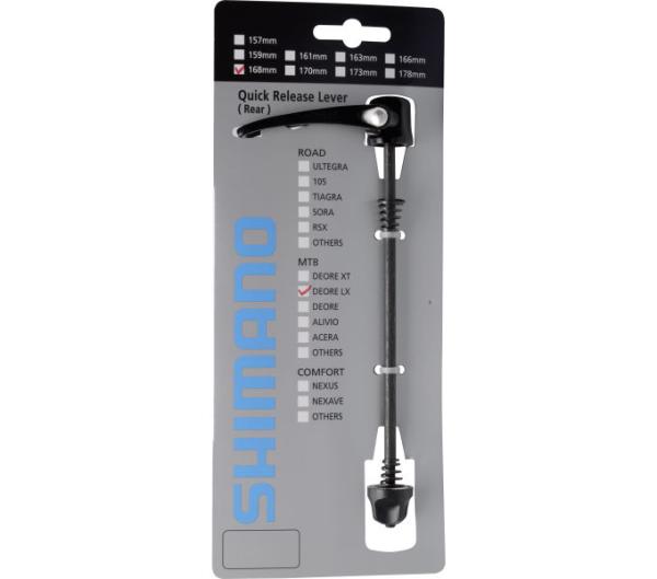 SHIMANO Schnellspanner komplett f&uuml;r FH-T670 168 mm Schwarz